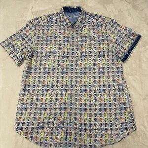 Robert Graham Iconic Scull Patterned Men's Shirt